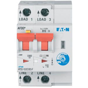 Produktbild für Brandschutzschalter EATON AFDD-10/2/B/003-F, 3 TE, 10 A