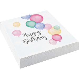 Servietten Amscan 9903711, Pastell Happy Birthday