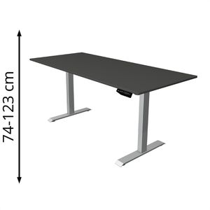Schreibtisch Kerkmann Move 1, anthrazit / silber