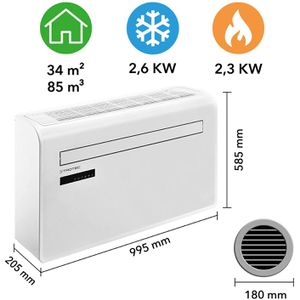 Produktbild für Klimagerät Trotec PAC-W 2650 SH, 9000 BTU/h