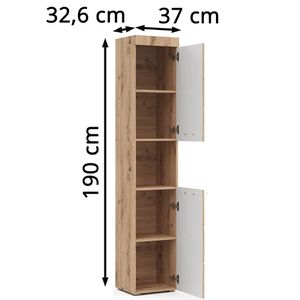 Produktbild für Badschrank Vicco Luna, eiche wotan