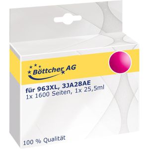Produktbild für Tinte Böttcher-AG Premium für HP 963XL, 3JA28AE, magenta