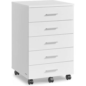Produktbild für Rollcontainer Songmics OFC081W01, aus Holz, weiß
