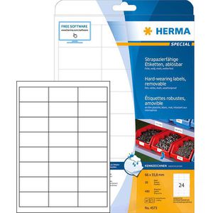 Folienetiketten Herma 4573, weiß matt