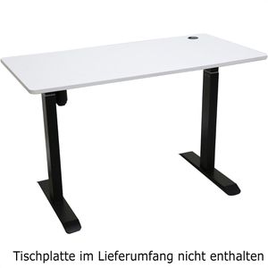 Produktbild für Schreibtischgestell LMG FYED-1-SW, schwarz, 4 Memoryspeicher