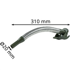 Produktbild für Auslaufrohr Hünersdorff Ausgießer 435400, flexibel