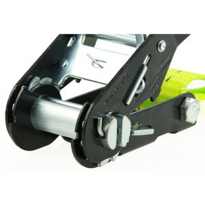 Produktbild für Spanngurt Sandax 297, grün, mit Haken &amp; Ratsche