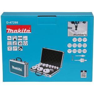 Produktbild für Lochsäge Makita D-47298, BIM Sanitär-Set 14-teilig