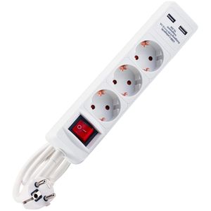 Produktbild für Steckdosenleiste HEDI SLW314S, mit 1,4m Kabel