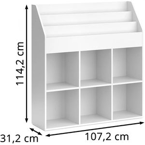 Produktbild für Bücherregal Vicco Conny, weiß