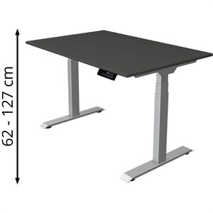Produktbild für Schreibtisch Kerkmann Move 1 stable, anthrazit / silber