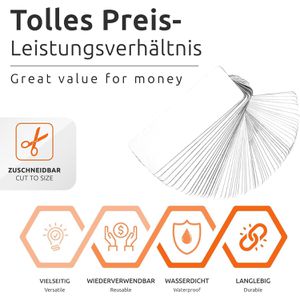 Produktbild für Magnetschilder ECENCE 42010104, weiß