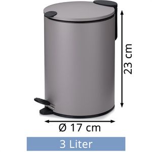 Produktbild für Mülleimer Kela Mats, 23610, hellgrau