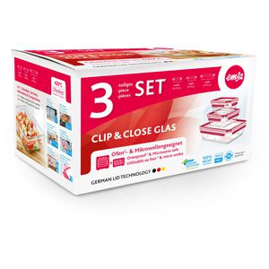 Produktbild für Frischhaltedose Emsa Clip&amp;Close N1050900, aus Glas