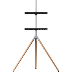 TV-Ständer One-For-All WM7472, Eiche/silbergrau, Metall & Holz