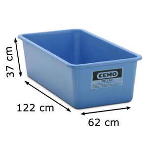 Produktbild für Großbehälter CEMO 7568, 200 Liter, flache Ausführung