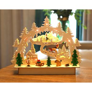 Produktbild für Schwibbogen BRUBAKER Winterlandschaft mit Kirche