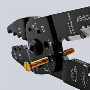 Produktbild für Crimpzange Knipex 97 21 215 B Universalzange
