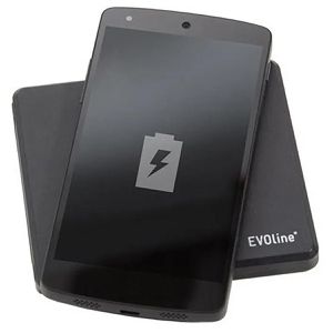 Produktbild für Einbausteckdose EVOline Square80, schwarz, mit 3 m Kabel