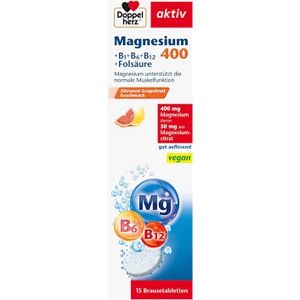 Produktbild für Magnesium Doppelherz aktiv, 15 Brausetabletten
