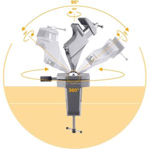 Produktbild für Schraubstock Bernstein 9-205-K-SET 1, drehbar, Set