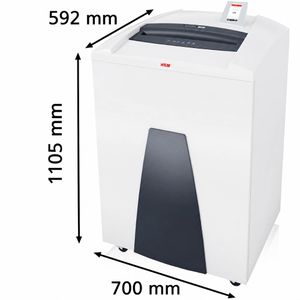 Produktbild für Aktenvernichter HSM Securio P44i, 1872121, mit Rollen und Öler