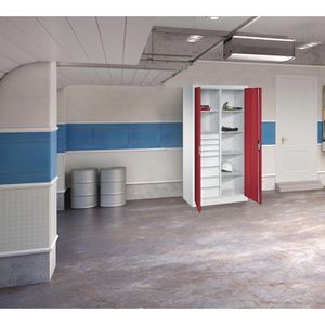 Produktbild für Werkzeugschrank CP-Möbel 8921-305, aus Metall, grau / rot
