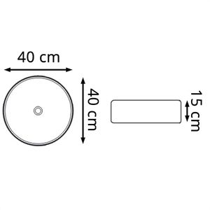 Produktbild für Waschbecken vidaXL 142342, aus Keramik, weiß