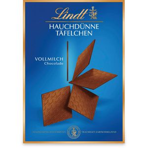 Tafelschokolade Lindt Hauchdünne Täfelchen Vollmilch