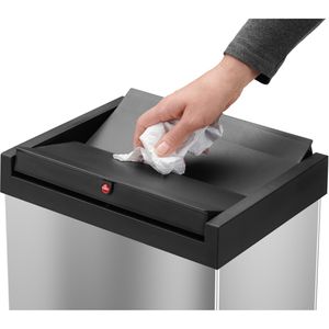 Produktbild für Mülleimer Hailo Big-Box Swing XL, silber