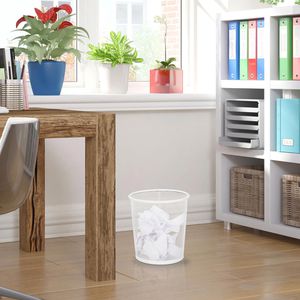 Produktbild für Papierkorb Relaxdays 10032565, weiß