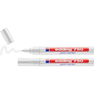 Lackmarker Edding 750, wasserfest & permanent, weiß