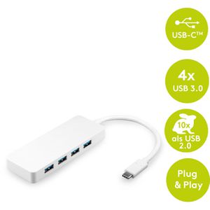 Produktbild für USB-Hub Goobay 66274, weiß