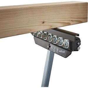 Produktbild für Rollenbock Wolfcraft 6102300, Rollen-, Kugel- &amp; feste Auflage