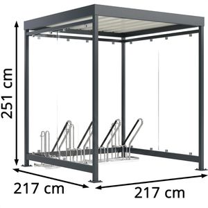Produktbild für Fahrradunterstand WSM Economy Köln Bike K2 4702 XBF, anthrazit