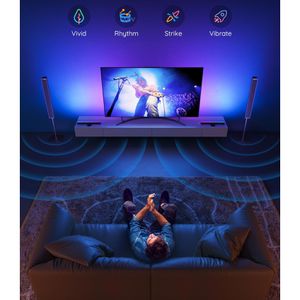 Produktbild für Tischlampe Govee RGBIC TV Light Bar, schwarz, LED