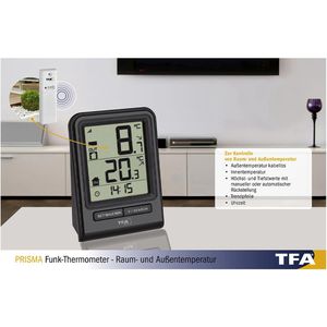 Produktbild für Thermometer TFA 30.3063.01, PRISMA, mit LC-Display, digital