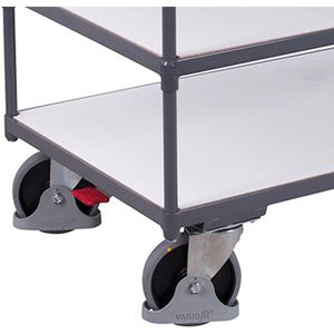 Produktbild für Tischwagen VARIOfit sw-800.662, ESD, Metall &amp; Holz