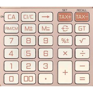 Produktbild für Taschenrechner Canon KS-125KB, MwSt-Berechnung, rosegold