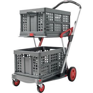 Produktbild für Transportwagen CLAX Klappmobil, Red Edition, mit Klappbox
