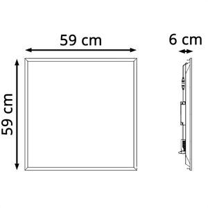 Produktbild für LED-Panel Philips RC065B, weiß, 60 x 60 cm
