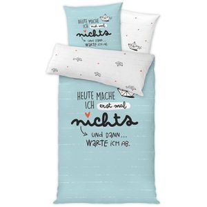 Produktbild für Bettwäsche Happy-life Heute Nichts, 46257, Polyester