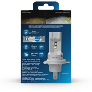 Produktbild für Motorrad-Lampe Philips Ultinon Pro6000 Boost, 5800 Kelvin, H4