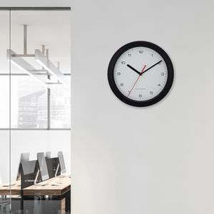 Produktbild für Wanduhr Eurotime 53850-05, Kunststoff, analog, Funkuhr