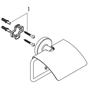 Produktbild für Toilettenpapierhalter hansgrohe Logis Universal, verchromt