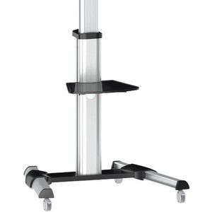 Produktbild für TV-Ständer LogiLink BP0025, Ablage &amp; Rollen, silber, Metall