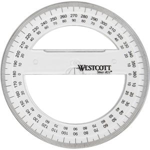 Halbkreiswinkelmesser Westcott E-10135, Vollkreis