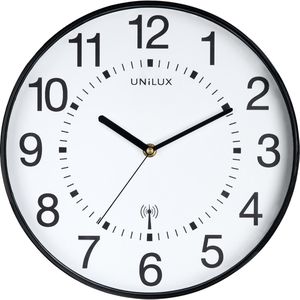 Produktbild für Wanduhr Unilux Wave, Kunststoff, analog, Funkuhr