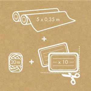 Produktbild für Geschenkpapier Clairefontaine 223887C, Tiny Rolls
