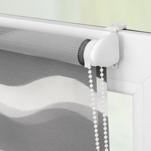 Produktbild für Rollo Lichtblick Welle, Klemmfix, grau